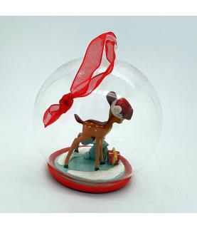 Bambi & Thumper glass ball ornament