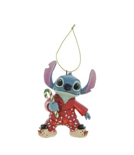 Stitch in Christmas PJs Hanging Ornament