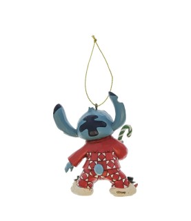 Stitch in Christmas PJs Hanging Ornament