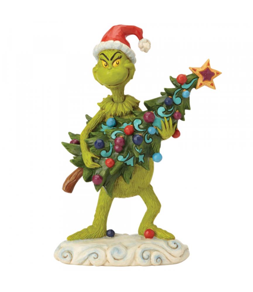 Grinch Stealing Tree Figurine
