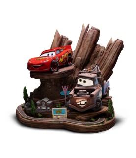 Reserve: Cars Deluxe Art Scale Statue 1/10 Lightning Mcqueen & Tow Mater
