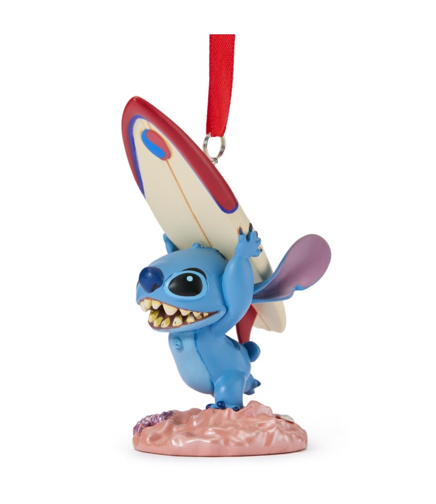 Stitch with Surfboard Sketchbook Ornament, Lilo & Stitch