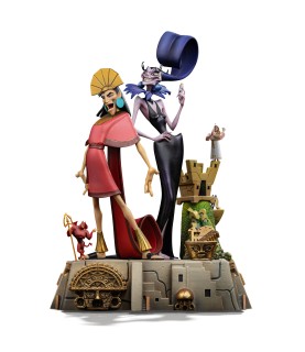 Pre-pay: The Emperor's New Groove Deluxe Art Scale Statue 1/10 Kuzco & Yzma (Expected)