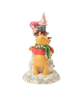 A Chilly Creation (Pooh and Friends Hugging Snowman)
