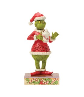 Grinch with Hot Chocolate Mug