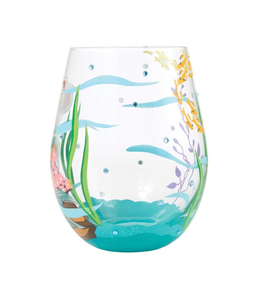 An Ocean of Dreams (Ariel) Stemless Glass