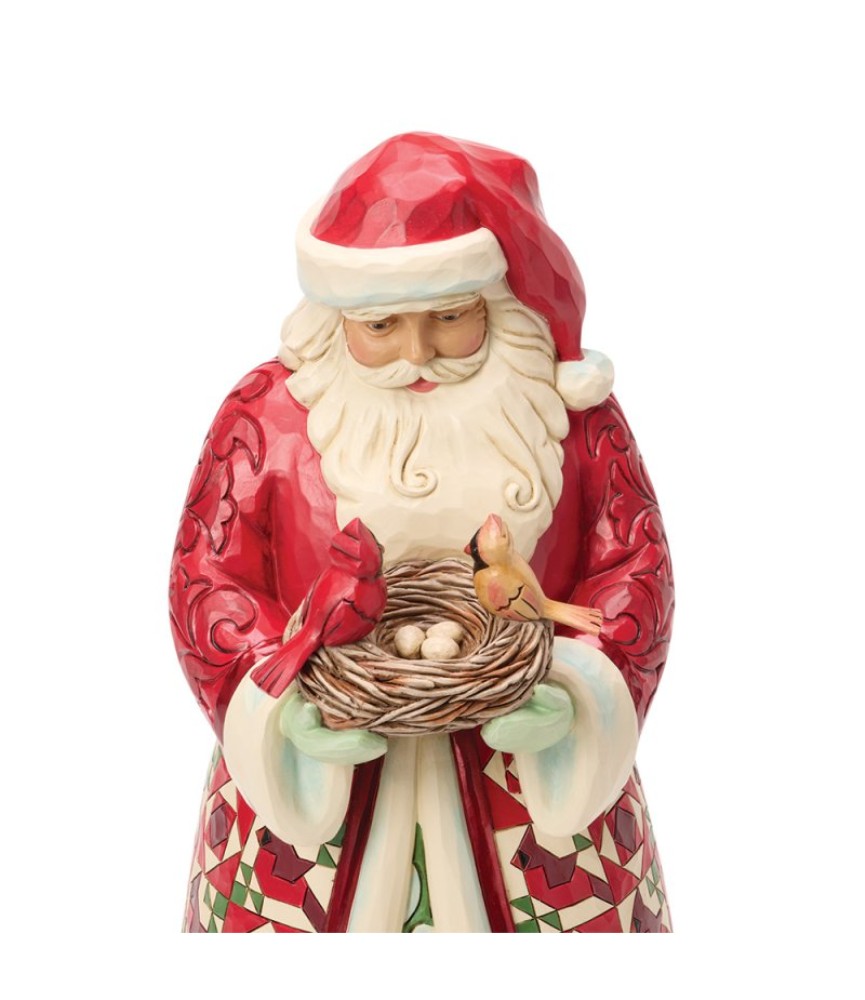 Collectors Edition Santa with Birds Nest