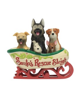Santa's Rescue Sleigh Figurine