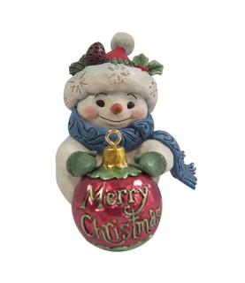 Snowman with Bauble Hanging Ornament