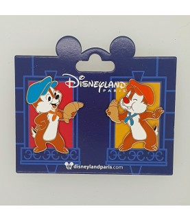 DLP - Chip and Dale Set - Eating Croissants - Disney Characters in Paris