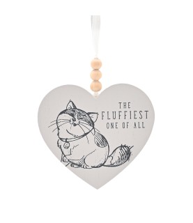 Disney Cats & Dogs Heart Plaque - The Fluffiest One Of All