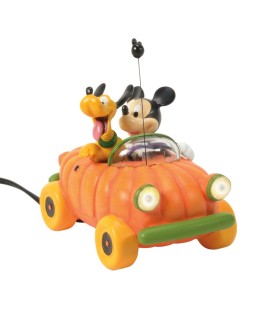 Mickey & Pluto in Pumpkin Car