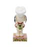 Snoopy Holding Gingerbread House Figurine