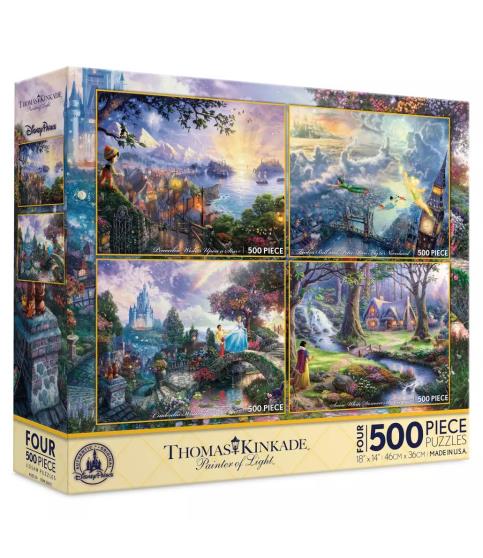 Thomas Kinkade 4 in 1 Puzzle Set