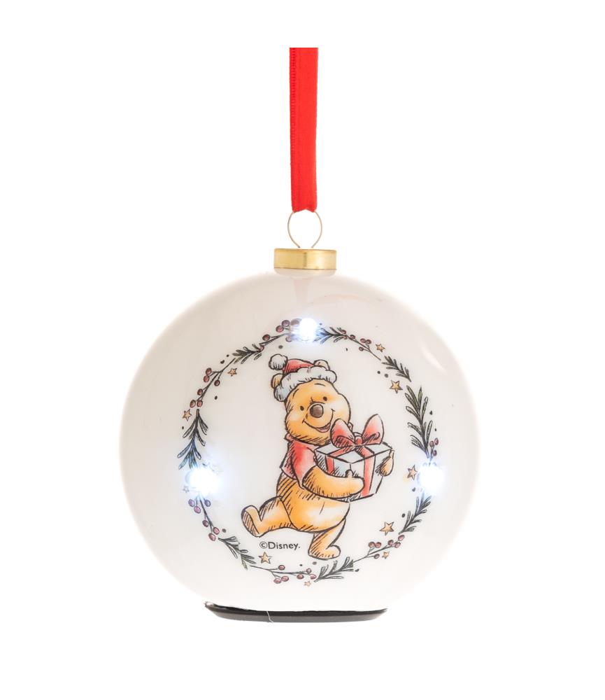 LED Flashing Light Winnie Bauble